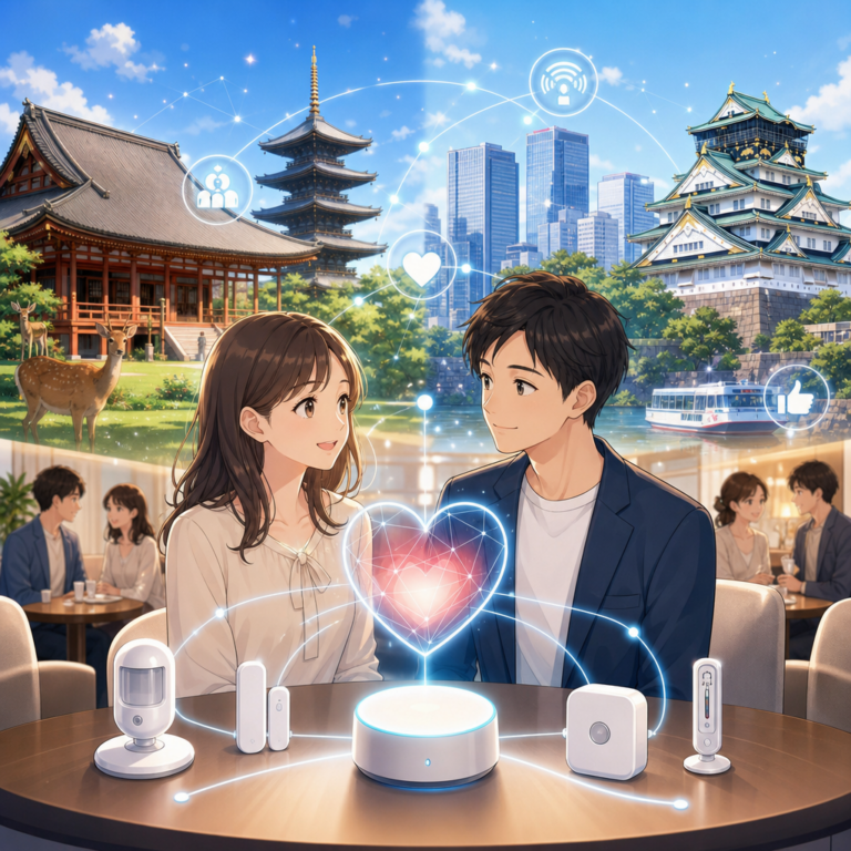 IoTのセンサー発想を奈良・大阪の婚活面談へ