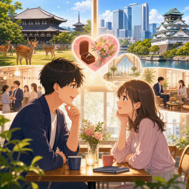 奈良・大阪で結婚したい人の出会い後の会話メモ